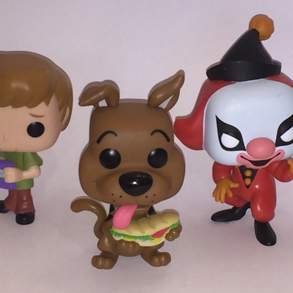 Funko POP! Animation ~ Scooby-Doo & GHOST CLOWN, SHAGGY VINYL FIGURE ~ Lot of 3